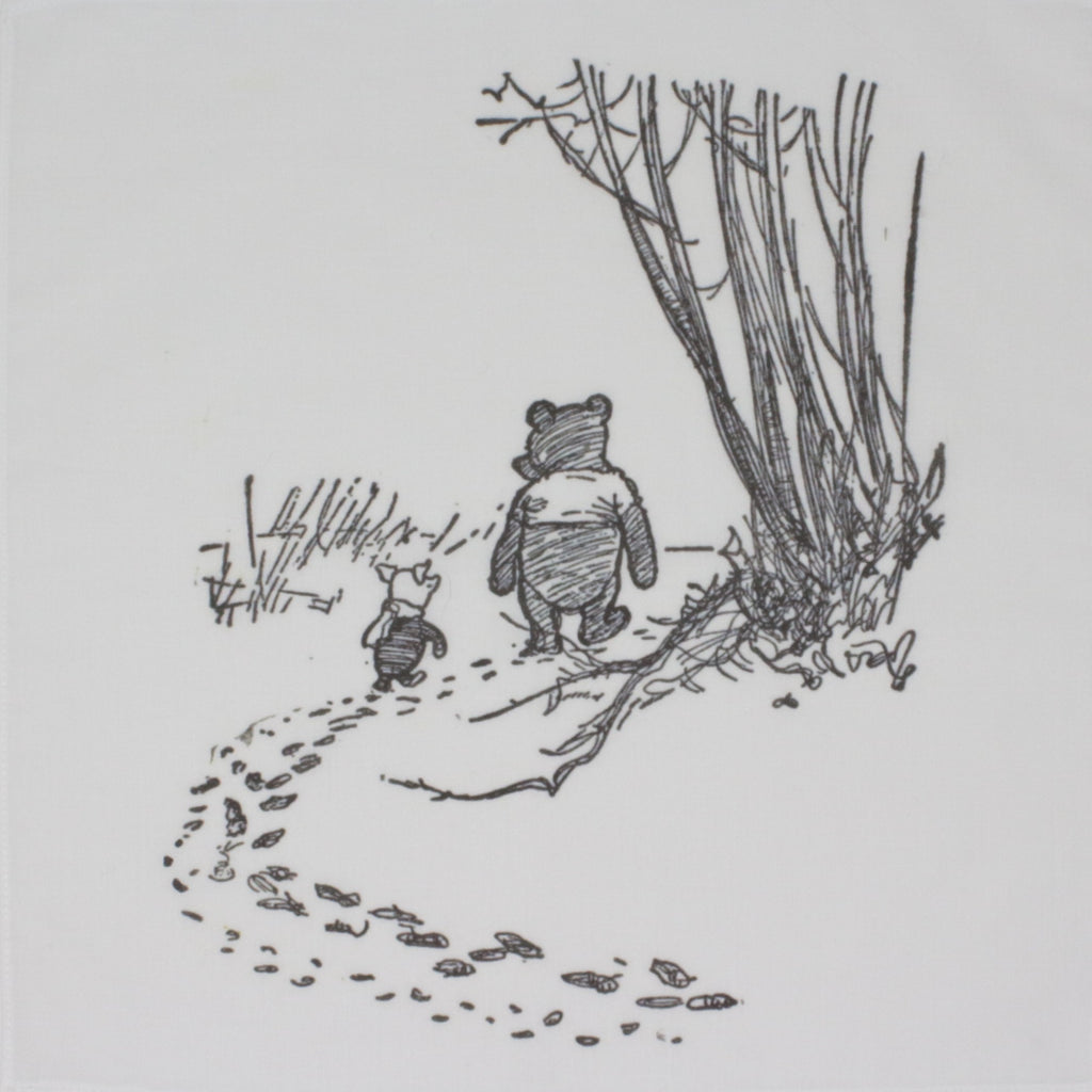 Winnie The Pooh Cotton Handkerchief Hankie