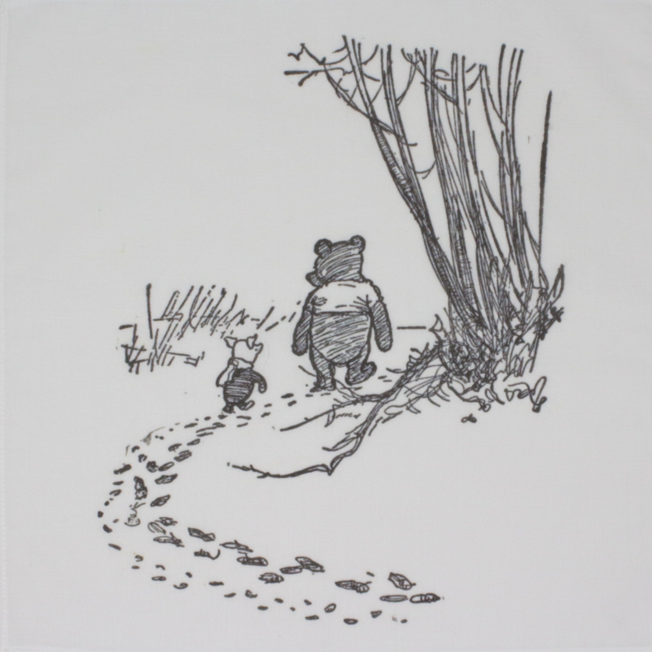 Winnie The Pooh Cotton Handkerchief Hankie